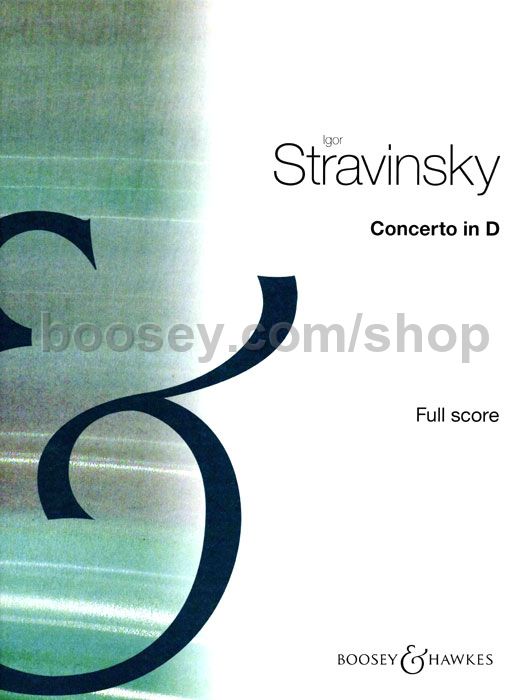 Stravinsky Violin Concerto In D Score