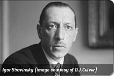 Igor Stravinsky (image courtesy of D.J.Culver)