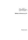 Britten, Benjamin: Ballad Of Heroes SATB & piano
