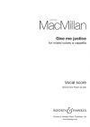MacMillan, James: Give Me Justice SATB