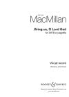 MacMillan, James: Bring us, O Lord God SATB