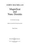 MacMillan, James: Magnificat and Nunc Dimittis SATB & organ