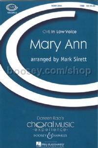 Mary Ann (TTBB & Piano)