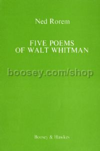 Five Poems of Walt Whitman (Vocal Score) 