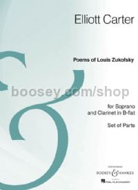Poems of Louis Zukofsky (Soprano & Clarinet)
