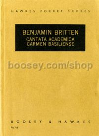 Cantata Academica, Op. 62 (Hawkes Pocket Score - HPS 719)
