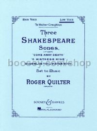 3 Shakespeare Songs, op. 6 (Low Voice)