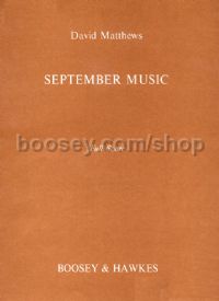 September Music Op. 24 (Full Score)