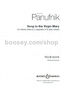 Song To The Virgin Mary (SATB)