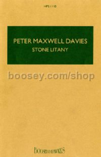 Stone Litany (Hawkes Pocket Score - HPS 1110)