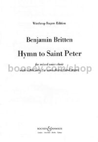 Hymn to St. Peter (SATB Vocal Score)