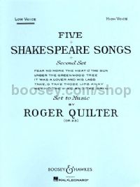 5 Shakespeare Songs, op. 23 (Low Voice)