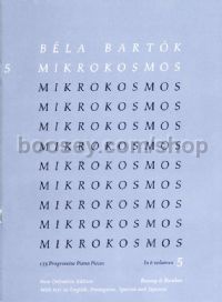 Mikrokosmos 5 Definitive Edition (Piano (English, Japanese, Spanish, Portuguese))
