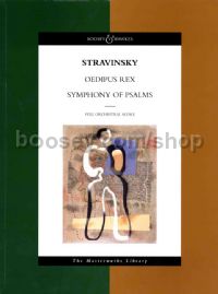Oedipus Rex & Symphony of Psalms (Full Score: Masterworks Library series)