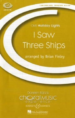 I Saw Three Ships (Unison Treble, SATB & Piano)