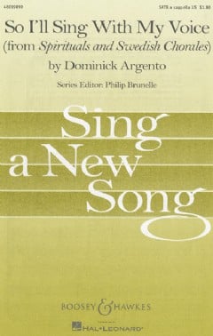 So I'll Sing With My Voice (SATB)