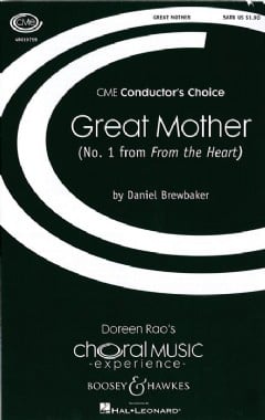 Great Mother (no. 1 from From the Heart) (SATB & Piano)