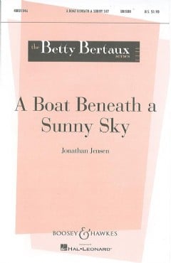 A Boat Beneath the Sunny Sky (Unison Voices & Piano)