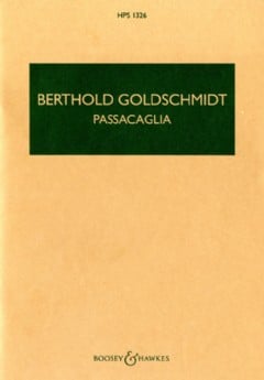 Passacaglia Op. 4 (Hawkes Pocket Score - HPS 1326)