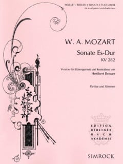 Sonata E flat major K282, for wind qnt & db ad lib