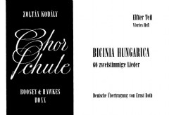 Bicinia Hungarica 4 Choir-Method 11/4 (2-part Treble Voices) (German Edition)