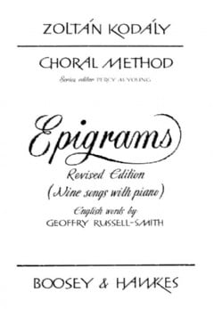 Epigrams (Voice & Piano)