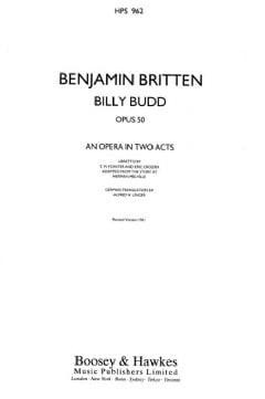 Billy Budd, op. 50 - study score