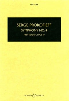 Symphony No.4 - first version Op. 47 (Hawkes Pocket Score - HPS 1366)