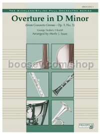 Overture in D minor (Concerto Grosso) (Conductor Score)