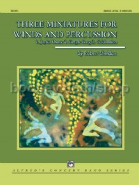 Three Miniatures for Winds and Percussion (Conductor Score)