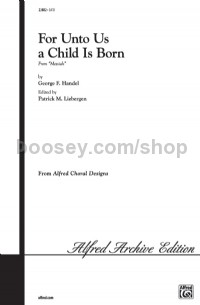 For Unto Us a Child is Born (SATB)