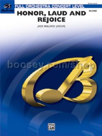 Honor, Laud and Rejoice (Conductor Score & Parts)