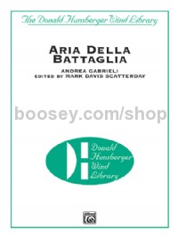 Aria Della Battaglia (Conductor Score)