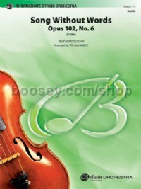 Song Without Words, Opus 102, No. 6 (Faith) (String Orchestra Score & Parts)