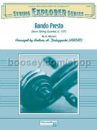 Rondo Presto (from String Quartet K. 157) (String Orchestra Conductor Score)