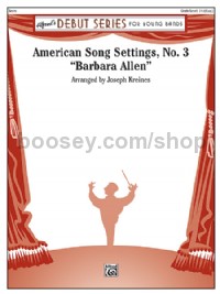 American Song Settings, No. 3 (Conductor Score & Parts)
