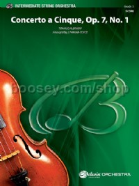 Concerto a Cinque, Opus 7, No. 1 (String Orchestra Conductor Score)
