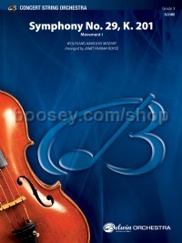 Symphony No. 29, K. 201 (String Orchestra Score & Parts)
