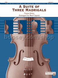 A Suite of Three Madrigals (String Orchestra Score & Parts)