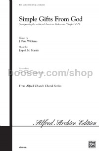 SIMPLE GIFTS FROM GOD/SATB-MARTIN