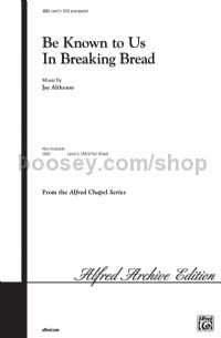 Be Known Breakin Bread/Satb-Althous