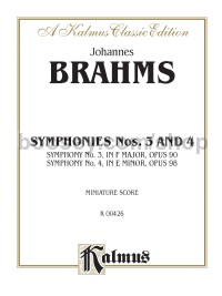 Symphonies Nos. 3 & 4 (Comb Bound Miniature Score)