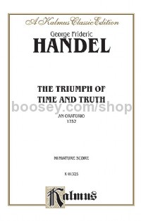 The Triumph of Time and Truth (1757), An Oratorio (SATB or SSATB with SSATB Sol)