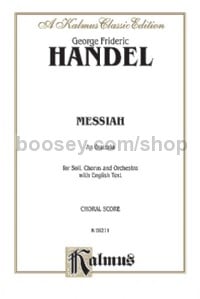 Messiah (1742) (SATB or SSATB with SATB Soli)