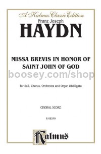 Missa Brevis in B-flat - in Honor of Saint John of God (SATB with SATB Soli)