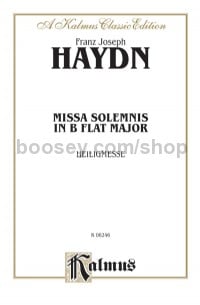 Missa Solemnis in B-flat Major (Heiligmesse) (SATB with SATB Soli)