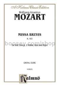 Missa Brevis, K. 192 (SATB with SATB Soli)