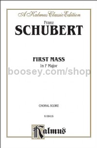 First Mass in F Major (SATB with SATB Soli)