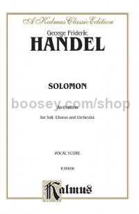 Solomon (1749) (SSATB or SSAATTBB Double Chorus with SSSSATB Soli)