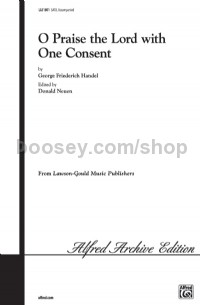 O Praise The Lord With One/SATB (SATB)